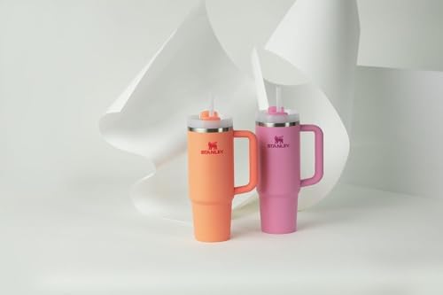 STANLEY Quencher H2 0 Tumbler with Handle and Straw 40 oz   Flowstate 3 Position Lid   Cup Holder Compatible for Travel   Insulated Stainless Steel Cup   BPA Free   Chili Red