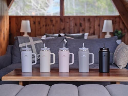 STANLEY Quencher H2 0 Tumbler with Handle and Straw 40 oz   Flowstate 3 Position Lid   Cup Holder Compatible for Travel   Insulated Stainless Steel Cup   BPA Free   Chili Red