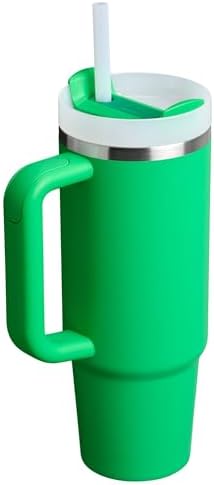 STANLEY Quencher H2 0 Tumbler with Handle and Straw 40 oz   Flowstate 3 Position Lid   Cup Holder Compatible for Travel   Insulated Stainless Steel Cup   BPA Free   Chili Red