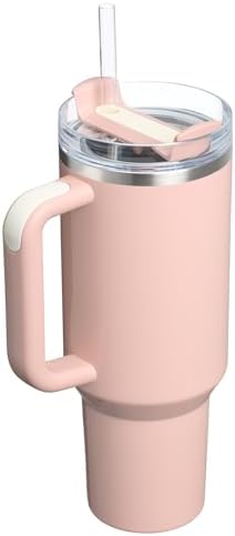 STANLEY Quencher H2 0 Tumbler with Handle and Straw 40 oz   Flowstate 3 Position Lid   Cup Holder Compatible for Travel   Insulated Stainless Steel Cup   BPA Free   Chili Red