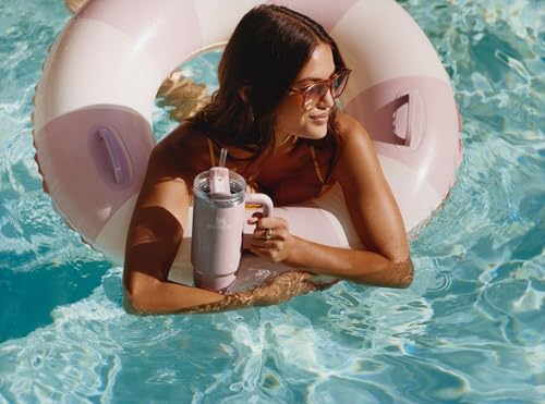 STANLEY Quencher H2 0 Tumbler with Handle and Straw 40 oz   Flowstate 3 Position Lid   Cup Holder Compatible for Travel   Insulated Stainless Steel Cup   BPA Free   Chili Red