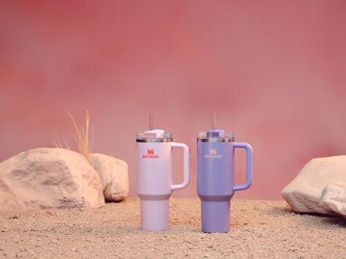 STANLEY Quencher H2 0 Tumbler with Handle and Straw 40 oz   Flowstate 3 Position Lid   Cup Holder Compatible for Travel   Insulated Stainless Steel Cup   BPA Free   Chili Red