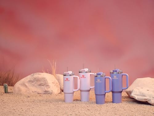 STANLEY Quencher H2 0 Tumbler with Handle and Straw 40 oz   Flowstate 3 Position Lid   Cup Holder Compatible for Travel   Insulated Stainless Steel Cup   BPA Free   Chili Red