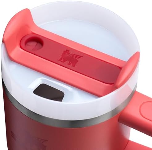 STANLEY Quencher H2 0 Tumbler with Handle and Straw 40 oz   Flowstate 3 Position Lid   Cup Holder Compatible for Travel   Insulated Stainless Steel Cup   BPA Free   Chili Red
