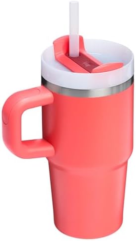 STANLEY Quencher H2 0 Tumbler with Handle and Straw 40 oz   Flowstate 3 Position Lid   Cup Holder Compatible for Travel   Insulated Stainless Steel Cup   BPA Free   Chili Red