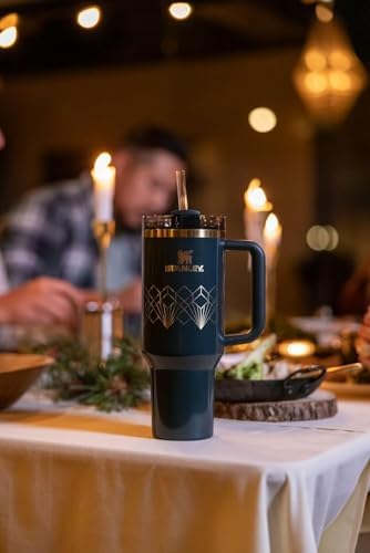 STANLEY Quencher H2 0 Tumbler with Handle and Straw 40 oz   Flowstate 3 Position Lid   Cup Holder Compatible for Travel   Insulated Stainless Steel Cup   BPA Free   Chili Red