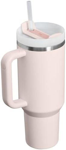 STANLEY Quencher H2 0 Tumbler with Handle and Straw 40 oz   Flowstate 3 Position Lid   Cup Holder Compatible for Travel   Insulated Stainless Steel Cup   BPA Free   Chili Red