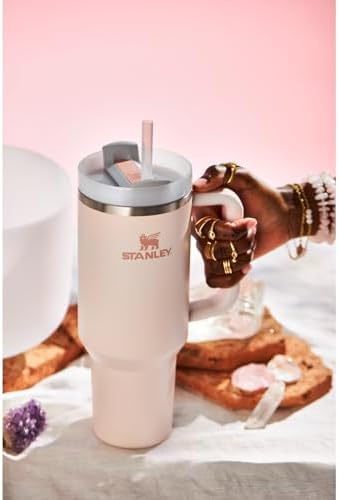 STANLEY Quencher H2 0 Tumbler with Handle and Straw 40 oz   Flowstate 3 Position Lid   Cup Holder Compatible for Travel   Insulated Stainless Steel Cup   BPA Free   Chili Red