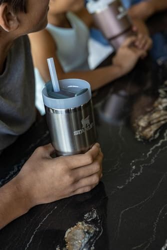 STANLEY Quencher H2 0 Tumbler with Handle and Straw 40 oz   Flowstate 3 Position Lid   Cup Holder Compatible for Travel   Insulated Stainless Steel Cup   BPA Free   Chili Red