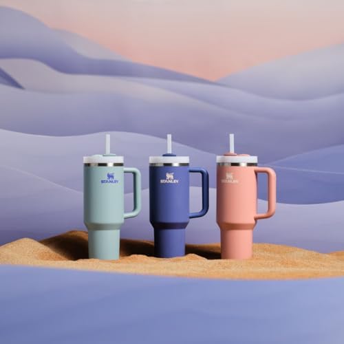 STANLEY Quencher H2 0 Tumbler with Handle and Straw 40 oz   Flowstate 3 Position Lid   Cup Holder Compatible for Travel   Insulated Stainless Steel Cup   BPA Free   Chili Red