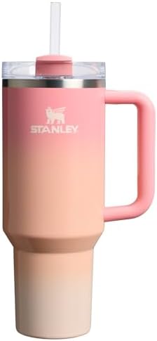 STANLEY Quencher H2 0 Tumbler with Handle and Straw 40 oz   Flowstate 3 Position Lid   Cup Holder Compatible for Travel   Insulated Stainless Steel Cup   BPA Free   Chili Red