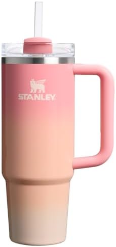 STANLEY Quencher H2 0 Tumbler with Handle and Straw 40 oz   Flowstate 3 Position Lid   Cup Holder Compatible for Travel   Insulated Stainless Steel Cup   BPA Free   Chili Red