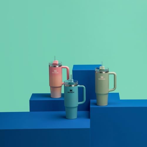 STANLEY Quencher H2 0 Tumbler with Handle and Straw 40 oz   Flowstate 3 Position Lid   Cup Holder Compatible for Travel   Insulated Stainless Steel Cup   BPA Free   Chili Red