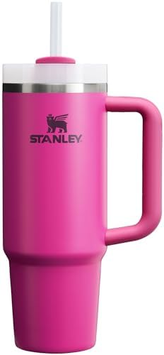 STANLEY Quencher H2 0 Tumbler with Handle and Straw 40 oz   Flowstate 3 Position Lid   Cup Holder Compatible for Travel   Insulated Stainless Steel Cup   BPA Free   Chili Red