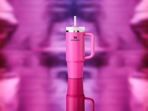 STANLEY Quencher H2 0 Tumbler with Handle and Straw 40 oz   Flowstate 3 Position Lid   Cup Holder Compatible for Travel   Insulated Stainless Steel Cup   BPA Free   Chili Red