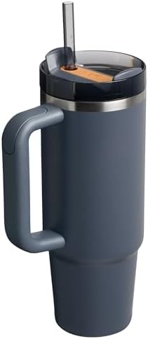 STANLEY Quencher H2 0 Tumbler with Handle and Straw 40 oz   Flowstate 3 Position Lid   Cup Holder Compatible for Travel   Insulated Stainless Steel Cup   BPA Free   Chili Red