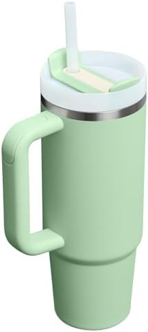 STANLEY Quencher H2 0 Tumbler with Handle and Straw 40 oz   Flowstate 3 Position Lid   Cup Holder Compatible for Travel   Insulated Stainless Steel Cup   BPA Free   Chili Red