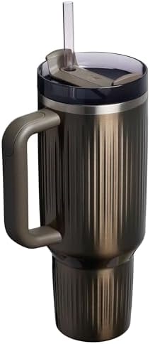 STANLEY Quencher H2 0 Tumbler with Handle and Straw 40 oz   Flowstate 3 Position Lid   Cup Holder Compatible for Travel   Insulated Stainless Steel Cup   BPA Free   Chili Red