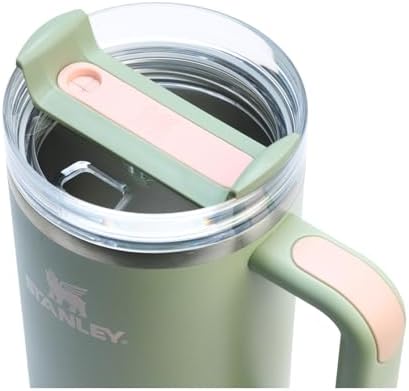 STANLEY Quencher H2 0 Tumbler with Handle and Straw 40 oz   Flowstate 3 Position Lid   Cup Holder Compatible for Travel   Insulated Stainless Steel Cup   BPA Free   Chili Red