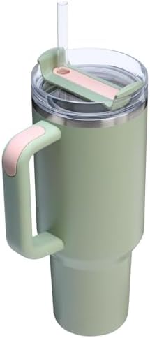 STANLEY Quencher H2 0 Tumbler with Handle and Straw 40 oz   Flowstate 3 Position Lid   Cup Holder Compatible for Travel   Insulated Stainless Steel Cup   BPA Free   Chili Red