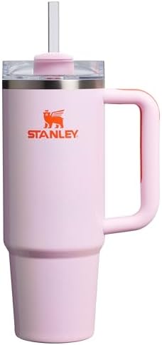 STANLEY Quencher H2 0 Tumbler with Handle and Straw 40 oz   Flowstate 3 Position Lid   Cup Holder Compatible for Travel   Insulated Stainless Steel Cup   BPA Free   Chili Red