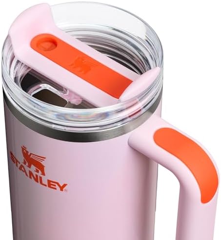 STANLEY Quencher H2 0 Tumbler with Handle and Straw 40 oz   Flowstate 3 Position Lid   Cup Holder Compatible for Travel   Insulated Stainless Steel Cup   BPA Free   Chili Red