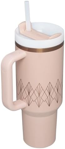 STANLEY Quencher H2 0 Tumbler with Handle and Straw 40 oz   Flowstate 3 Position Lid   Cup Holder Compatible for Travel   Insulated Stainless Steel Cup   BPA Free   Chili Red