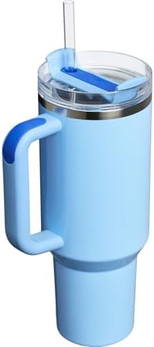 STANLEY Quencher H2 0 Tumbler with Handle and Straw 40 oz   Flowstate 3 Position Lid   Cup Holder Compatible for Travel   Insulated Stainless Steel Cup   BPA Free   Chili Red