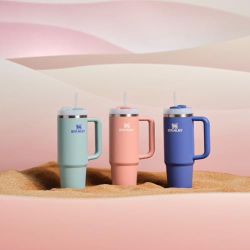 STANLEY Quencher H2 0 Tumbler with Handle and Straw 40 oz   Flowstate 3 Position Lid   Cup Holder Compatible for Travel   Insulated Stainless Steel Cup   BPA Free   Chili Red