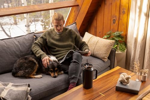 STANLEY Quencher H2 0 Tumbler with Handle and Straw 40 oz   Flowstate 3 Position Lid   Cup Holder Compatible for Travel   Insulated Stainless Steel Cup   BPA Free   Chili Red