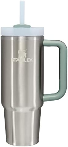 STANLEY Quencher H2 0 Tumbler with Handle and Straw 40 oz   Flowstate 3 Position Lid   Cup Holder Compatible for Travel   Insulated Stainless Steel Cup   BPA Free   Chili Red