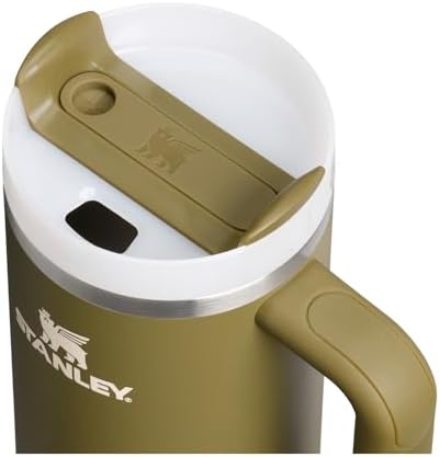 STANLEY Quencher H2 0 Tumbler with Handle and Straw 40 oz   Flowstate 3 Position Lid   Cup Holder Compatible for Travel   Insulated Stainless Steel Cup   BPA Free   Chili Red