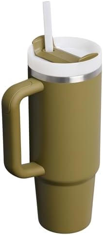 STANLEY Quencher H2 0 Tumbler with Handle and Straw 40 oz   Flowstate 3 Position Lid   Cup Holder Compatible for Travel   Insulated Stainless Steel Cup   BPA Free   Chili Red