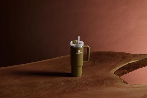 STANLEY Quencher H2 0 Tumbler with Handle and Straw 40 oz   Flowstate 3 Position Lid   Cup Holder Compatible for Travel   Insulated Stainless Steel Cup   BPA Free   Chili Red