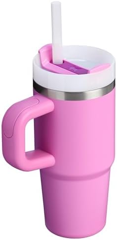 STANLEY Quencher H2 0 Tumbler with Handle and Straw 40 oz   Flowstate 3 Position Lid   Cup Holder Compatible for Travel   Insulated Stainless Steel Cup   BPA Free   Chili Red