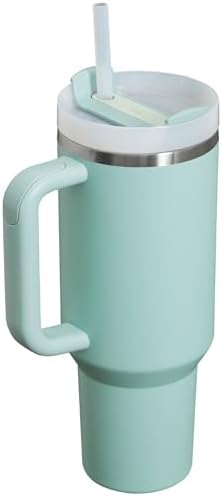 STANLEY Quencher H2 0 Tumbler with Handle and Straw 40 oz   Flowstate 3 Position Lid   Cup Holder Compatible for Travel   Insulated Stainless Steel Cup   BPA Free   Chili Red