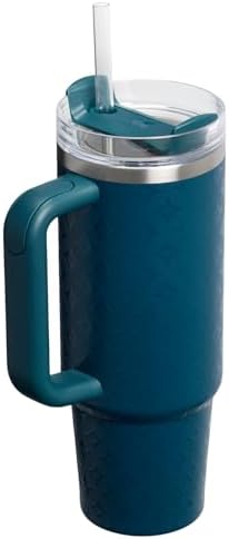 STANLEY Quencher H2 0 Tumbler with Handle and Straw 40 oz   Flowstate 3 Position Lid   Cup Holder Compatible for Travel   Insulated Stainless Steel Cup   BPA Free   Chili Red