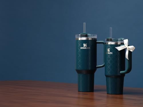 STANLEY Quencher H2 0 Tumbler with Handle and Straw 40 oz   Flowstate 3 Position Lid   Cup Holder Compatible for Travel   Insulated Stainless Steel Cup   BPA Free   Chili Red