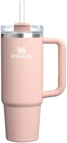 STANLEY Quencher H2 0 Tumbler with Handle and Straw 40 oz   Flowstate 3 Position Lid   Cup Holder Compatible for Travel   Insulated Stainless Steel Cup   BPA Free   Chili Red