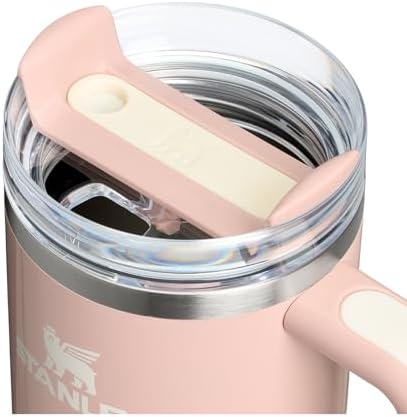 STANLEY Quencher H2 0 Tumbler with Handle and Straw 40 oz   Flowstate 3 Position Lid   Cup Holder Compatible for Travel   Insulated Stainless Steel Cup   BPA Free   Chili Red