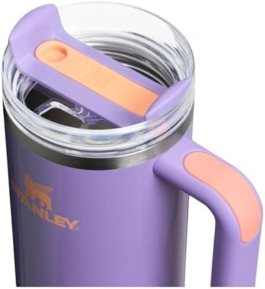 STANLEY Quencher H2 0 Tumbler with Handle and Straw 40 oz   Flowstate 3 Position Lid   Cup Holder Compatible for Travel   Insulated Stainless Steel Cup   BPA Free   Chili Red