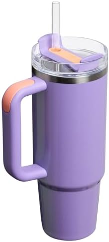 STANLEY Quencher H2 0 Tumbler with Handle and Straw 40 oz   Flowstate 3 Position Lid   Cup Holder Compatible for Travel   Insulated Stainless Steel Cup   BPA Free   Chili Red