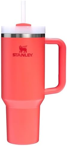 STANLEY Quencher H2 0 Tumbler with Handle and Straw 40 oz   Flowstate 3 Position Lid   Cup Holder Compatible for Travel   Insulated Stainless Steel Cup   BPA Free   Chili Red