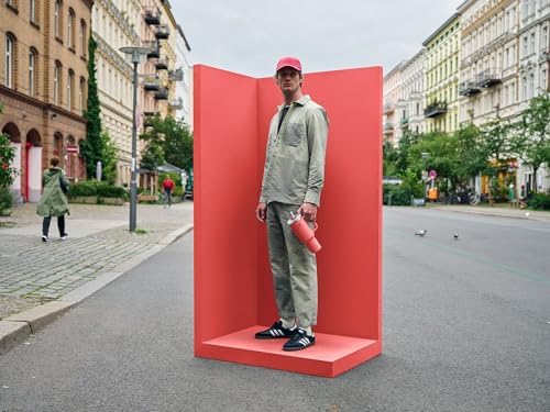 STANLEY Quencher H2 0 Tumbler with Handle and Straw 40 oz   Flowstate 3 Position Lid   Cup Holder Compatible for Travel   Insulated Stainless Steel Cup   BPA Free   Chili Red