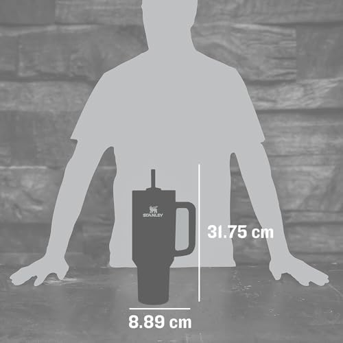 STANLEY Quencher H2 0 Tumbler with Handle and Straw 40 oz   Flowstate 3 Position Lid   Cup Holder Compatible for Travel   Insulated Stainless Steel Cup   BPA Free   Chili Red