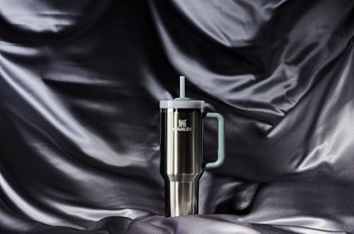 STANLEY Quencher H2 0 Tumbler with Handle and Straw 40 oz   Flowstate 3 Position Lid   Cup Holder Compatible for Travel   Insulated Stainless Steel Cup   BPA Free   Chili Red