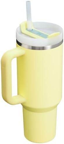 STANLEY Quencher H2 0 Tumbler with Handle and Straw 40 oz   Flowstate 3 Position Lid   Cup Holder Compatible for Travel   Insulated Stainless Steel Cup   BPA Free   Chili Red