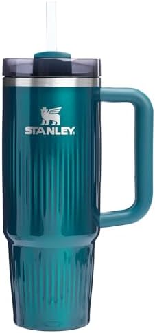 STANLEY Quencher H2 0 Tumbler with Handle and Straw 40 oz   Flowstate 3 Position Lid   Cup Holder Compatible for Travel   Insulated Stainless Steel Cup   BPA Free   Chili Red