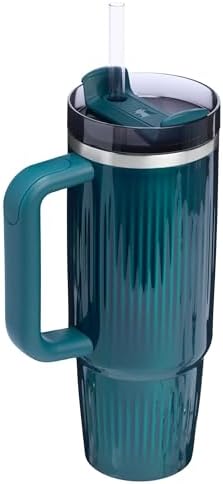 STANLEY Quencher H2 0 Tumbler with Handle and Straw 40 oz   Flowstate 3 Position Lid   Cup Holder Compatible for Travel   Insulated Stainless Steel Cup   BPA Free   Chili Red