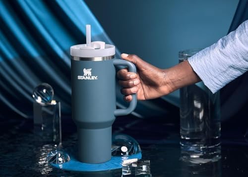 STANLEY Quencher H2 0 Tumbler with Handle and Straw 40 oz   Flowstate 3 Position Lid   Cup Holder Compatible for Travel   Insulated Stainless Steel Cup   BPA Free   Chili Red